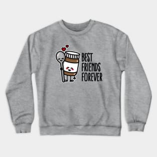 Best friends forever chocolate spread / spoon BFF Crewneck Sweatshirt